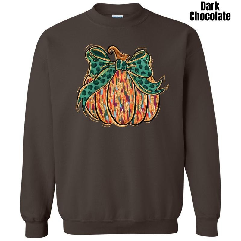 Groovy Brushstroke Pumpkin Sweatshirt 'NLB' T-Shirts, Hoodie | RetroVerseTees.com