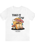 Groovy Cat Graphic Tee, Take it easy Beach T Shirt, Trendy Preppy Unisex T Shirts, Positive Quote T-Shirts, Shirts, Funky...