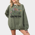 Growing A Tiny Human Pregnancy Announcement Shirt, Spring Flower Baby Reveal Maternity TShirt, Funny Mother Shirt Gift,...