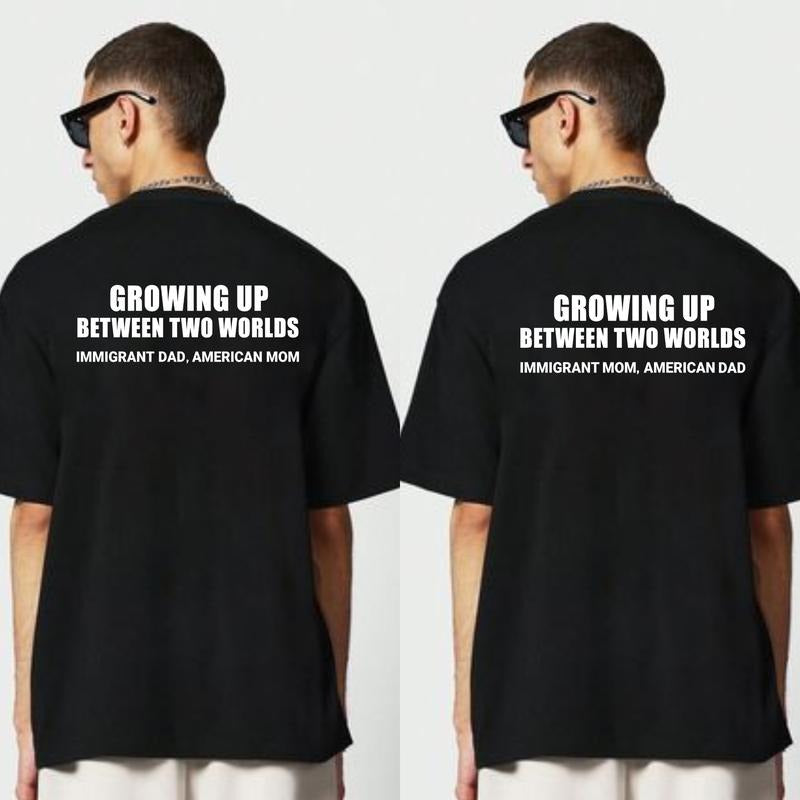 Growing up Between Two Worlds T-Shirt, T-Shirt for Kid, Dreamer Tee, Proud Daughter, Hispanic Heritage, Mexican Culture...