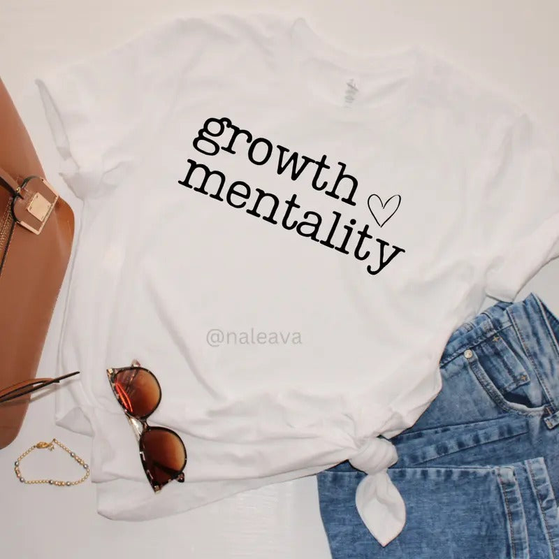 Growth Mentality DTF Transfer ONLY -This is NOT a T Shirt Hoodie, Sweatshirt | RetroVerseTees.com