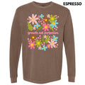 Growth Not Perfection Long Sleeve Comfort Colors T-Shirt 'NLB' Hoodie, Sweatshirt | RetroVerseTees.com