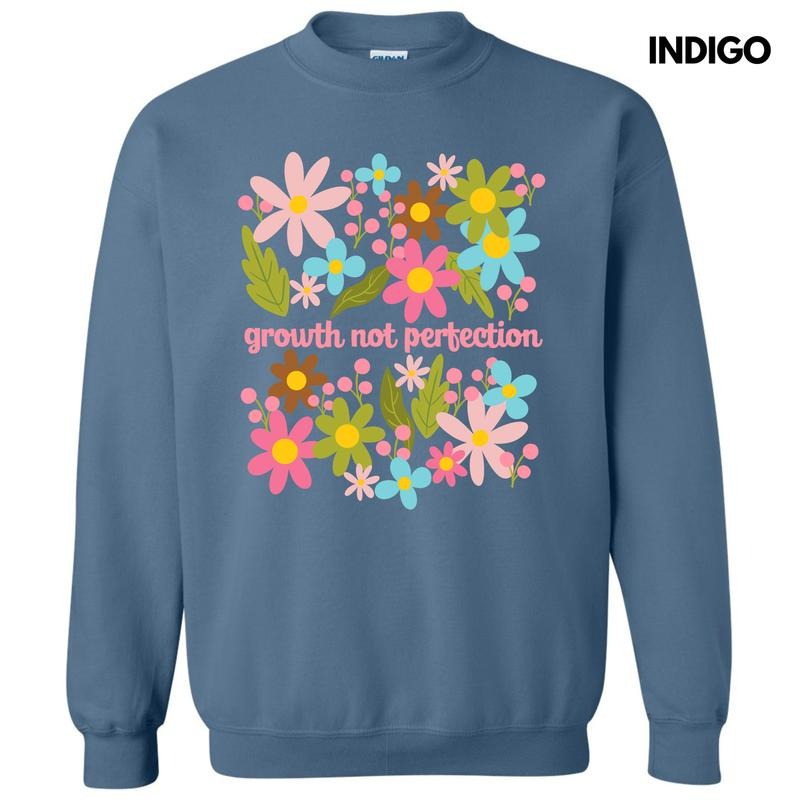 Growth Not Perfection Sweatshirt 'NLB' T-Shirts, Hoodie | RetroVerseTees.com