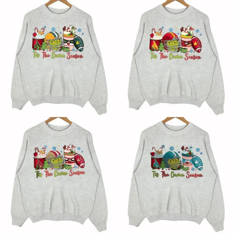 Grynch Game Day Crewneck - Ultimate Football Sweatshirt for Every Team T-Shirts, Hoodie | RetroVerseTees.com
