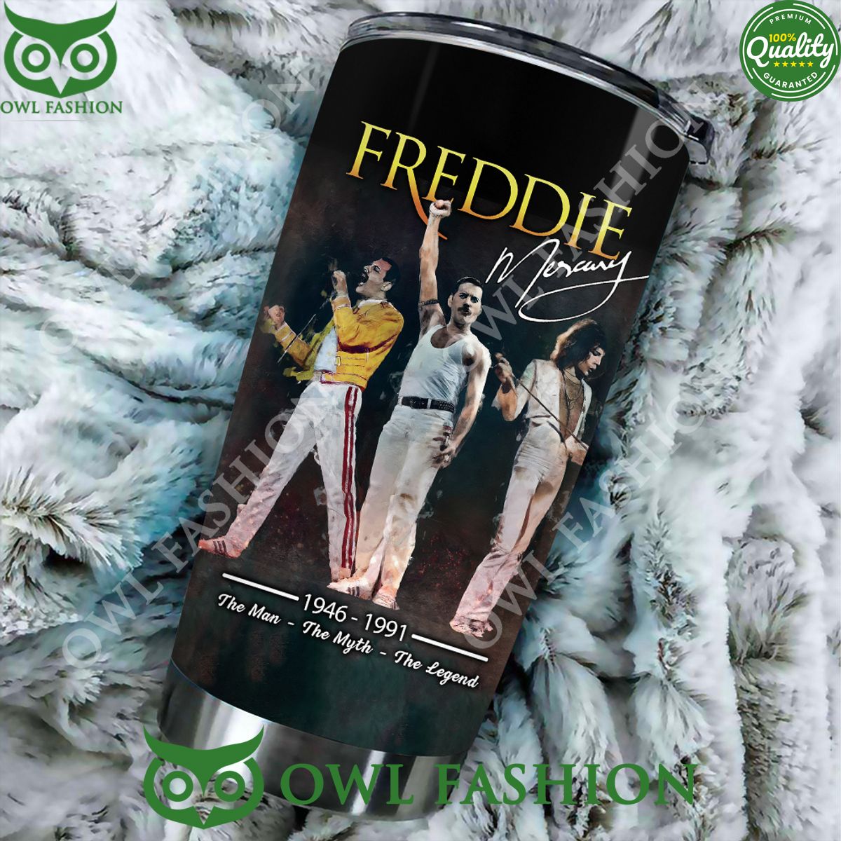 Freddie Mercury Rock Legend The Man The Myth Tumbler Cup