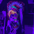 Guerrero azteca calavera T-shirt Black Cotton Hoodie, Sweatshirt | RetroVerseTees.com