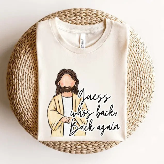 Guess Who's Back Shirt, Easter Religious T-Shirt, Jesus Back Shirt, Funny Easter Shirt, Easter Shirt, Jesus Come Back...