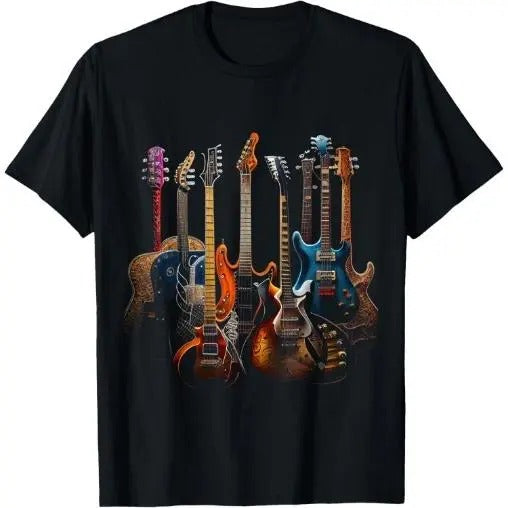 Guitars guitarists gift T-Shirt Made in USA Hoodie, Sweatshirt | RetroVerseTees.com