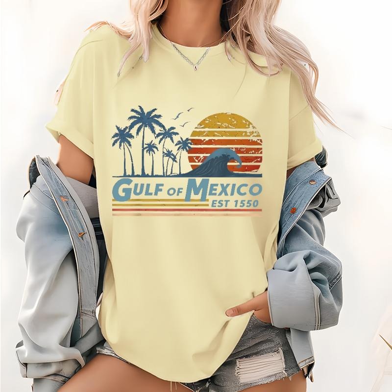 Gulf FOG Mexico Shirt Gulf Retro Coast Shirt Texas Alabama Mississippi Florida Beach Crewneck Mexico Gift for MexicoLover...