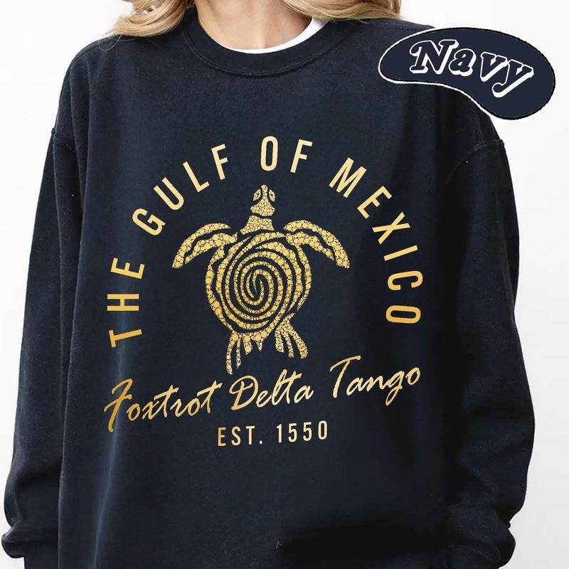 Gulf Of Mexico Sweatshirt, Foxtrot Delta Tango Sweat, Fdt Sweat, Liberal Sweat, Gift For Democrat Sweat, Feminist Sweat,...