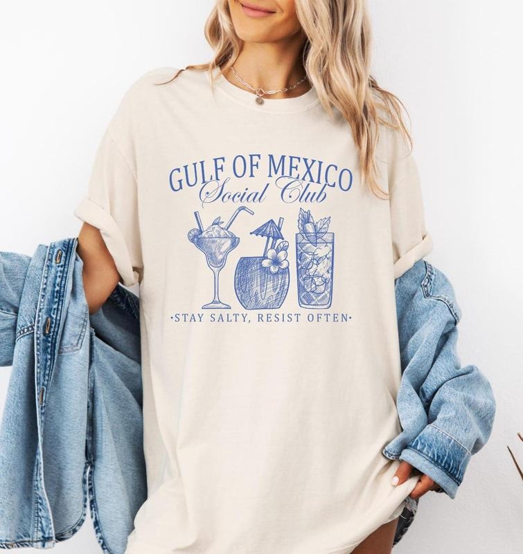Gulf of Mexico Social Club Shirt, Anti Trump Shirt Tee Shirt Gift for Democrat, Liberal Funny Political Tee,Humor shirt...