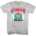 Gundam Earth Federation RX-78-2 Men's Gray T Shirt Japanese Anime Hoodie, Sweatshirt | RetroVerseTees.com