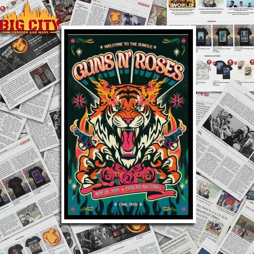 Guns N’ Roses Nov 5 2025 Estadio Nacional Show Poster shirt