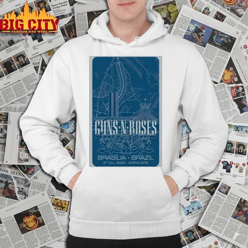 Guns N’ Roses Tour Arena BRB Mané Garrincha, Brasilia November 02 2025 Poster shirt