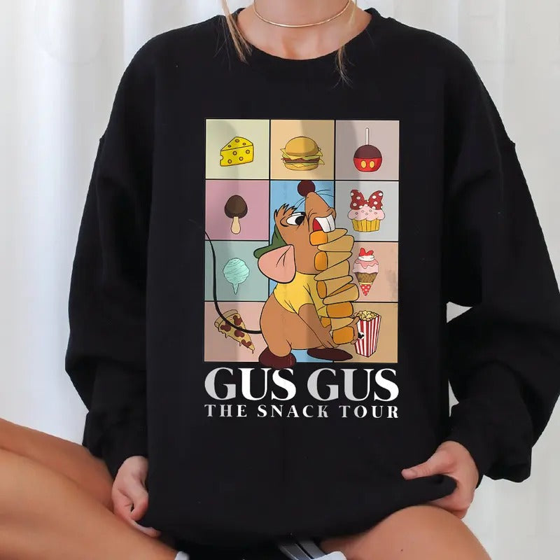 Gus Gus The Snack Tour T-Shirt, Mouse Friends Shirt, Snack Shirt, Gus Gus T-Shirt Hoodie, Sweatshirt | RetroVerseTees.com