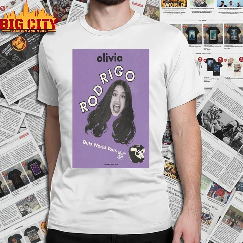 Guts World Tour 2024 Olivia Rodrigo Event New York, NY Poster shirt