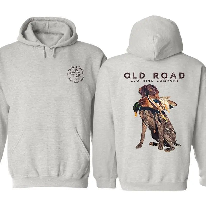 Gwp Dog Hunting Hoodie German Wirehaired Pointers _509 (1) , Multiple Colorways - Full Size Range T-Shirts, Sweatshirt