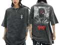 Gym Pump Cover Anime shirts 2 Side Women Men Harajuku Tops Tees Berserk Guts Griffith Print Streetwear Hip Hop shirt...