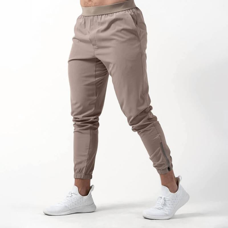 Gymreapers Performance Joggers - Taupe, Sweat-wicking Material, 4-Way Stretch Fabric, All Seasons T-Shirts, Hoodie,...