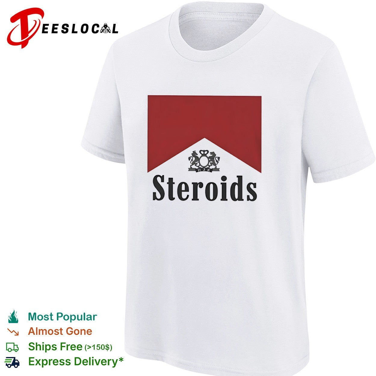 H2K Steroids Parody Logo gym fitness shirt