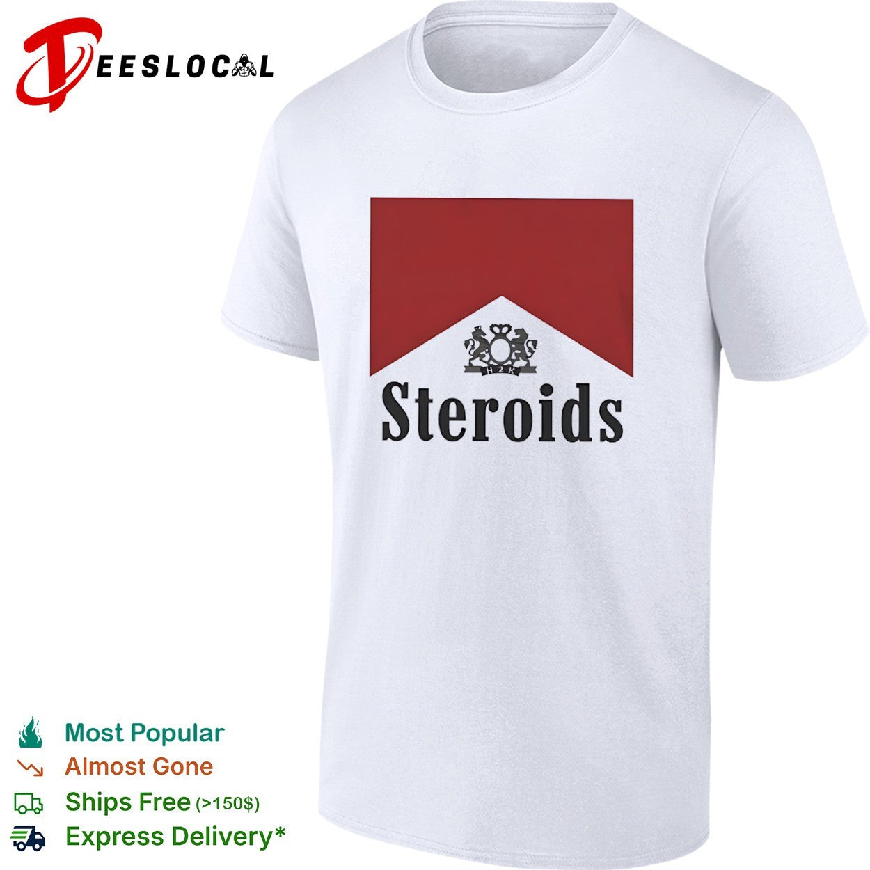 H2K Steroids Parody Logo gym fitness shirt