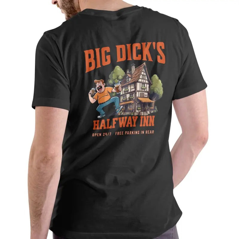 HALFWAY INN T Shirt, Unisex Cotton Menswear Top Hoodie, Sweatshirt | RetroVerseTees.com