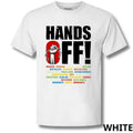 HANDS OFF! Protest Rights Tee with Power Fist & Bold Causes List Graphic Streetwear T-shirt Hoodie, Sweatshirt