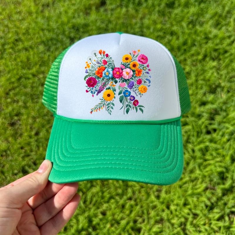HAT - Blooming Big Bow Foam Mesh Trucker Hat 'NLB' T-Shirts, Hoodie, Sweatshirt | RetroVerseTees.com