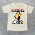HATE Ornings T Shirt, Gift for Her, Gift for Him, Gift for Friend Hoodie, Sweatshirt | RetroVerseTees.com