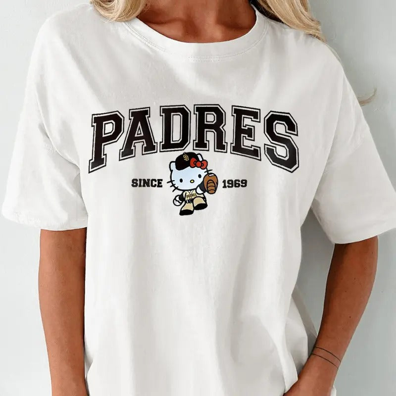 HK Pa.dres Since 1969 Baseball T Shirt, Cute Baseball Fan Apparel, Varsity Brown Baseball Shirt, Game Day Outfit, Sport...