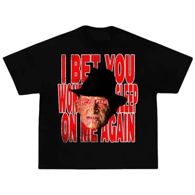 HOES MAD FREDDY TEE - Rare Homage Vintage Style Graphic Bootleg - STREETWEAR Hoodie, Sweatshirt | RetroVerseTees.com