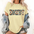 HOWDY AZTEC TSHIRT Graphic Tops, Cowgirl Pattern Short Sleeve Lightsaber brand shirt, Howdy Western Vibes Tee, Cotton...