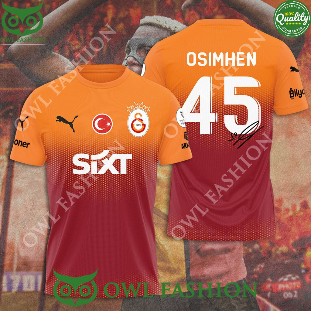 Galatasaray SK Osimhen 45 3D t shirt