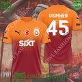 Galatasaray SK Osimhen 45 3D t shirt