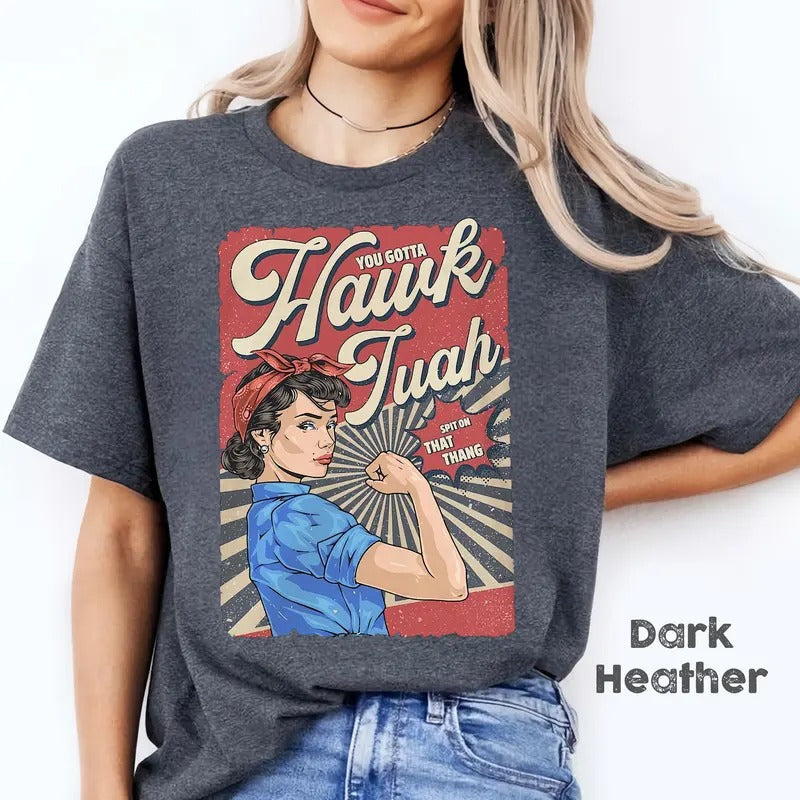 Ha.k Tuah Shirt, Viral Spit on That Thing Shirt, Miss Hawk Tuah Apparel Hoodie, Sweatshirt | RetroVerseTees.com