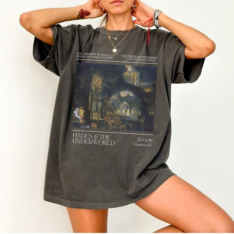 Hades Greek Mythology Shirt Hades And Persephone Mythology Shirt Poet Shirt Greek God Light Academia Greek Apparel...