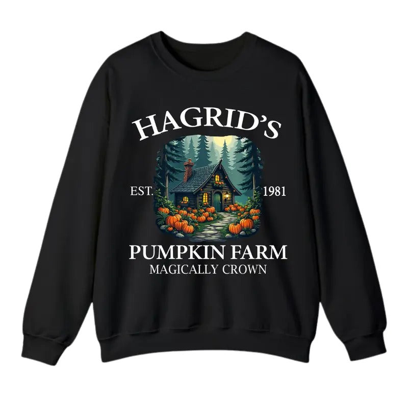 Hagrid's Pumpkin Farm Sweatshirt, Thanksgiving 2024 Sweatshirt For Men And Women, Trendy Shirt Hoodie | RetroVerseTees.com