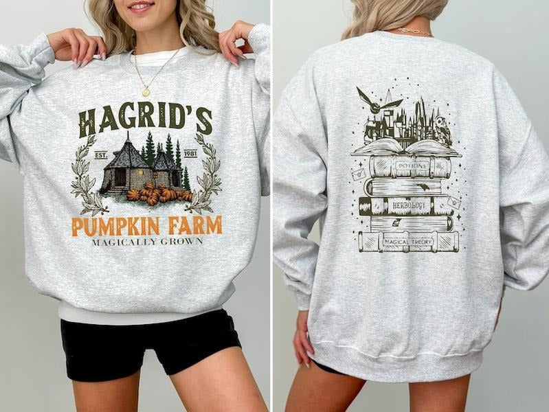 Hagrid's Pumpkin Farm Sweatshirt, Thanksgiving 2024, Fall Sweatshirt, Fall Sweater, Halloween Sweatshirt, Pumpkin...