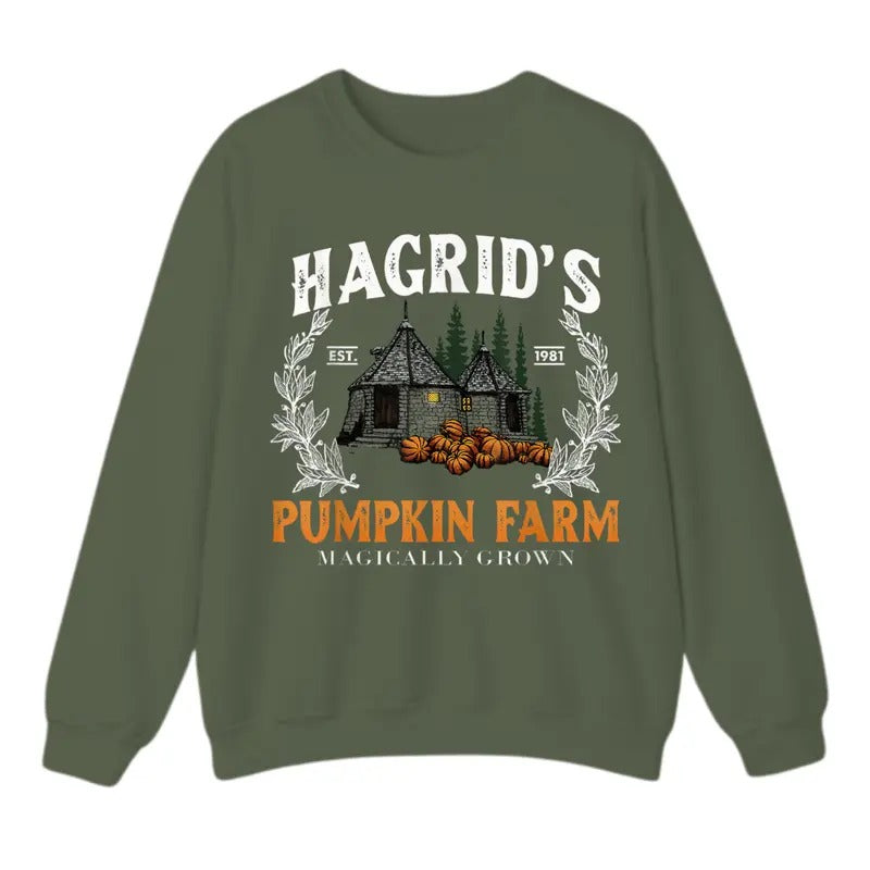 Hagrid's Pumpkin Farm Sweatshirt, Thanksgiving 2024, For Men And Women, Trendy Shirt Hoodie | RetroVerseTees.com