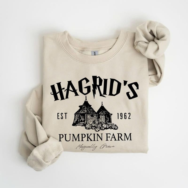 Hagrid's Pumpkin Sweatshirt, Thanksgiving 2024, Fall Sweatshirt, Halloween Sweatshirt, Pumpkin Sweatshirt, Fall...