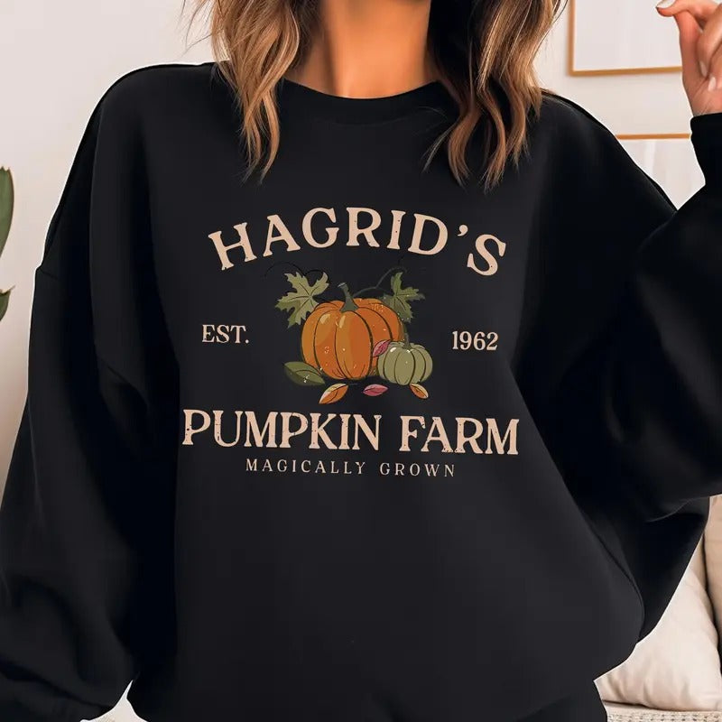 Hagrids Pumpkin Patch Sweatshirt, Fall Sweatshirt, Pumpkin Patch Shirt, HP Fan Shirt, HP Fan Gift, Potterhead Gift Hoodie
