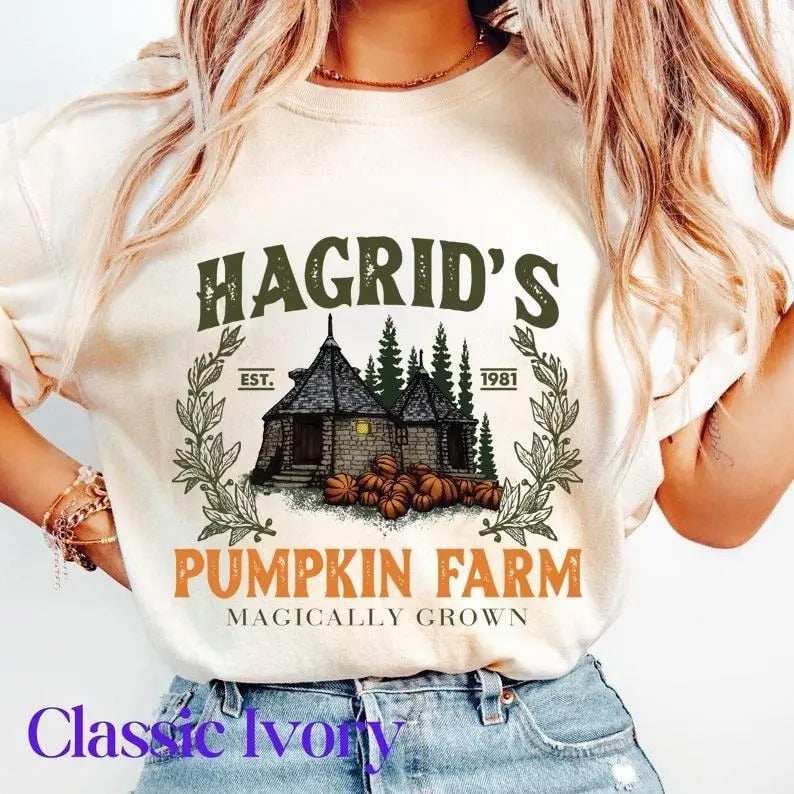 Hagrids Pumpkin Patch Tshirt, Fall Sweatshirt, Pumpkin Patch Shirt, HP Fan Shirt, HP Fan Gift, Potterhead Gift, Halloween...
