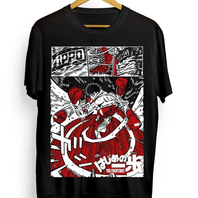Hajime No Ippo T-shirt,Hajime,Kamogawa,Takamura,Anime,Boxing T-Shirt Hoodie, Sweatshirt | RetroVerseTees.com