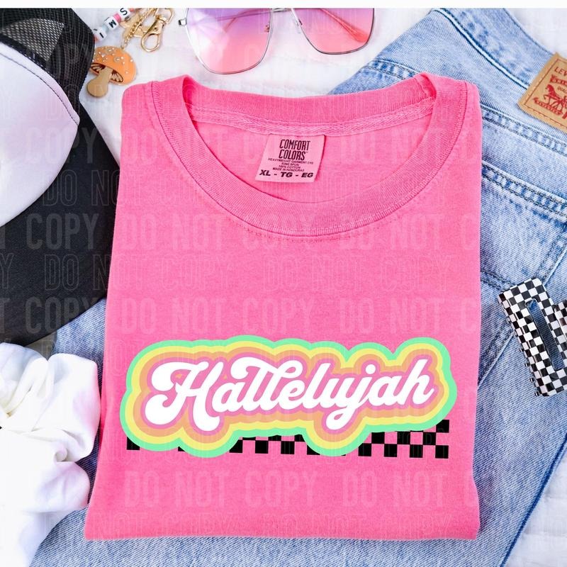 Hallelujiah DTF Transfers - THIS IS NOT A SHIRT Hoodie, Sweatshirt | RetroVerseTees.com