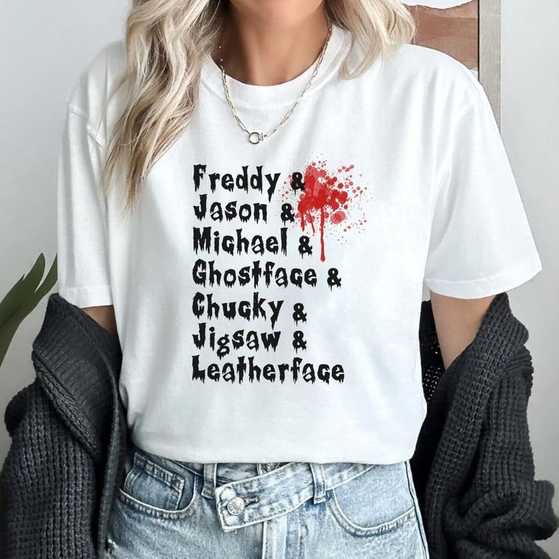 Halloween     Team TShirt Michael Myers Jason Voorhees  T Shirt   Halloween Shirt Halloween Movie Shirt Hoodie, Sweatshirt