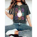Halloween Boo Neon T-Shirt, Neon Halloween Ghost Shirt, Halloween Ghost Neon Shirt, Halloween Party Shirt, Boo T-Shirt,...