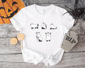 Halloween Cat T-Shirt, Funny Ghost Halloween Shirt, Cat Lover Gift Tee, Spooky Season Tee Hoodie, Sweatshirt