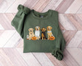 Halloween Dog Sweatshirt Golden Retriever Ghost Dogs Sweatshirt Halloween Sweatshirt Halloween Sweater Ghost Sweatshirt...