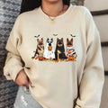Halloween Dog Sweatshirt, German Shepherd Ghost Dogs Shirt, Halloween Sweater, Ghost Sweatshirt, Ghost Dog Shirt, Unisex...