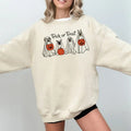 Halloween Ghost Dog Sweatshirt, Retro Halloween Ghost Hoodie, Pumpkin Ghosts Sweatshirt, Spooky Ghost Hoodie, Bogey Dog...
